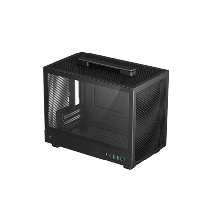 DeepCool CH160 Black Mini-ITX case with mesh airflow panels