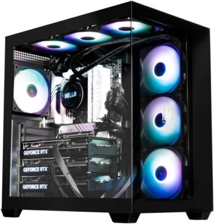 Galax HOF Black Case with 4 ARGB Fans – Elite Cooling