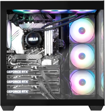 Galax HOF Black PC Case with 4 ARGB Fans and tempered glass