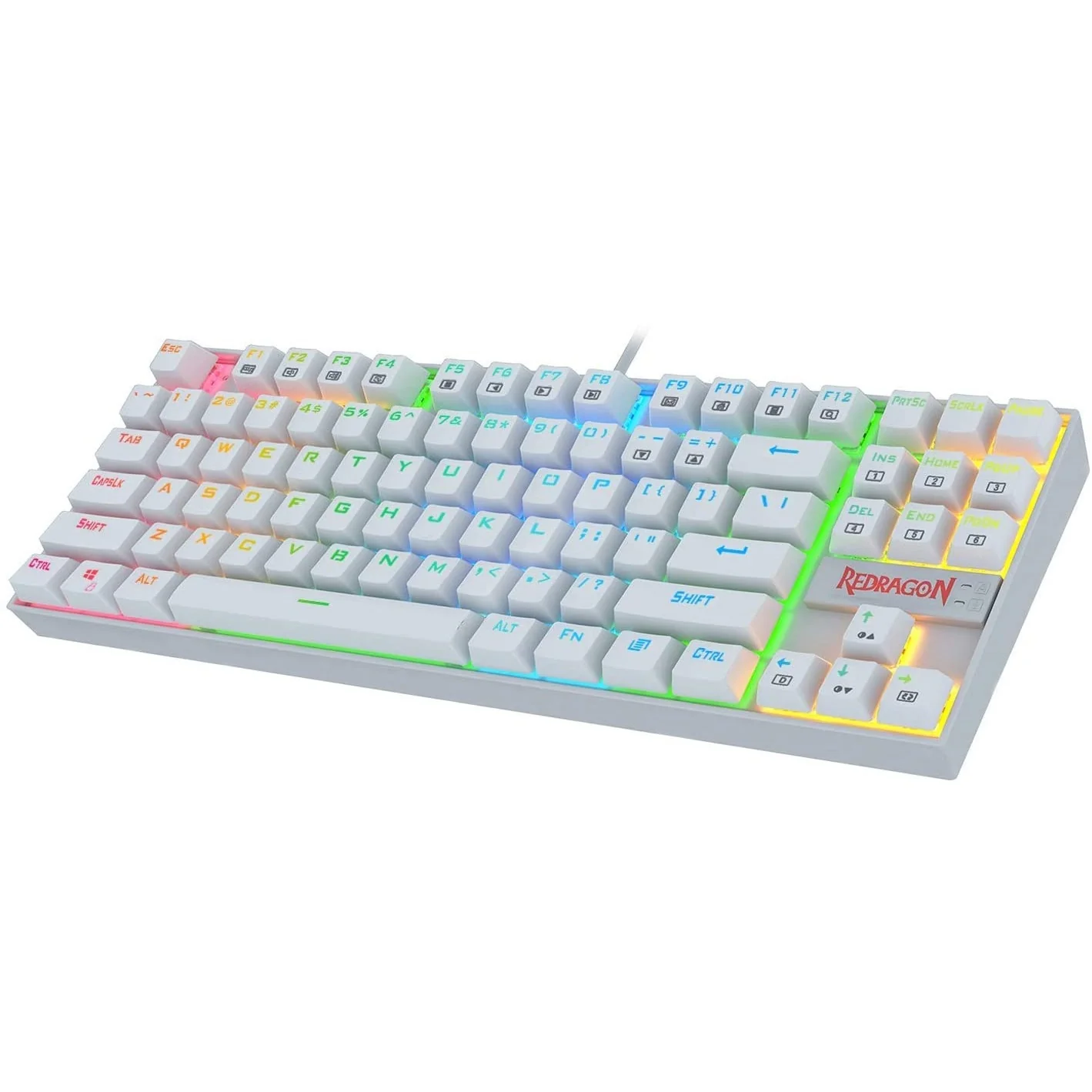 Redragon K552W-RGB Mechanical White Gaming Keyboard