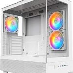 Montech XR White Case | Mid-Tower Gaming PC with RGB Fans