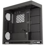 "CASE HAVEN HS-420 black multi-GPU gaming case with high-airflow design and LED front panel"