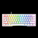 Razer Huntsman Mini Mercury Edition Purple mechanical gaming keyboard with RGB lighting