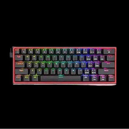 Redragon K617 RGB Keyboard – Compact Mechanical Black Redragon K617 RGB mechanical keyboard black