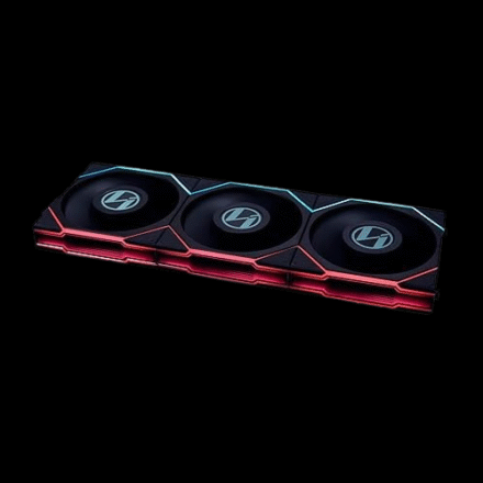 Lian Li TL LCD Wireless 120mm Fan Pack of 3 – Black Lian Li TL LCD Wireless 120mm Black Fan Pack of 3 with RGB and LCD display