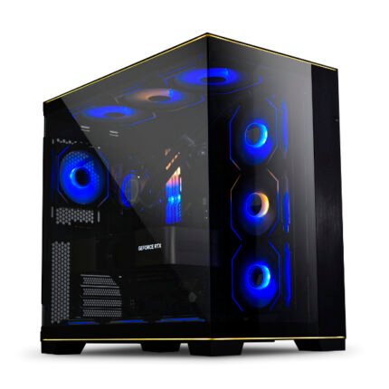 Lian Li O11 Dynamic EVO RGB Lamborghini Edition premium gaming case with triple tempered glass panels and exclusive Lamborghini branding