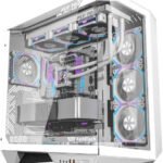 DarkFlash DY470 White ATX Case with ARGB & Glass Panel