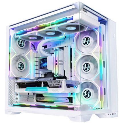 Lian Li O11 Vision Compact White Gaming PC Case with tempered glass
