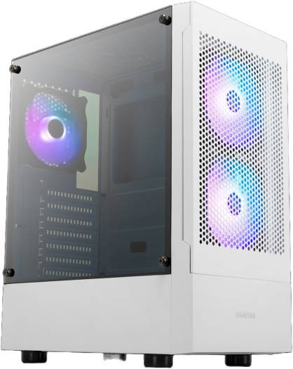 Gamdias Talos E3 White Mid-Tower Case | Mesh Front ATX