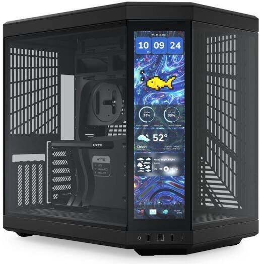 HYTE Y70 Touch Infinite Pitch Black Gaming Case