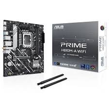 ASUS PRIME H810M-A WIFI Micro-ATX motherboard front view for Intel 12th/13th Gen CPUs