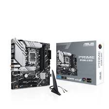 "ASUS Prime B760M-A WIFI DDR5 motherboard front view"