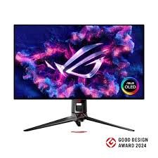 ASUS PG32UCDP 32-inch 4K HDR gaming monitor with 144Hz, 1ms, G-SYNC Ultimate, and Aura RGB lighting