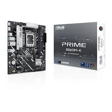 ASUS PRIME B860M-K Micro-ATX motherboard front view for Intel 12th/13th Gen CPUs