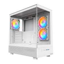 Montech XR White Case | Mid-Tower Gaming PC with RGB Fans