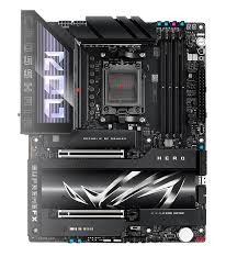 ASUS ROG CROSSHAIR X870E HERO AM5 ATX motherboard front view for AMD Ryzen 7000 series