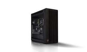 “ASUS ProArt PA602 TG Black mid-tower PC case with tempered glass side panels, dual-chamber layout, high airflow, and premium design for gaming and professional builds”