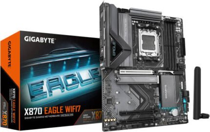 GIGABYTE X870 EAGLE Motherboard – AMD Wi-Fi 7 Gaming PC