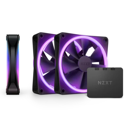 NZXT F120RGB Duo 120mm Fan Pack of 3 – Black