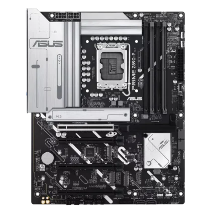 PRIME Z890-P-AE motherboard with Intel Z890 chipset, PCIe 5.0 support, DDR4 memory compatibility, and 2.5Gb Ethernet for gaming PCs