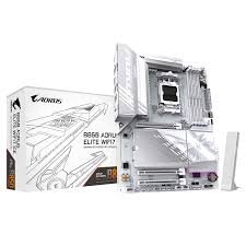 GIGABYTE B850A ELITE Motherboard ICE WHITE for AMD gaming PC with DDR5 and Wi-Fi 7