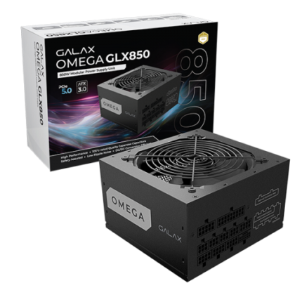 GALAX Omega 850W PSU G-PGO85GPTNAFB0-GXLG Black Gaming Power Supply
