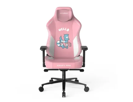 DXRacer Craft Pro Gaming Chair Hallo Cat Pink