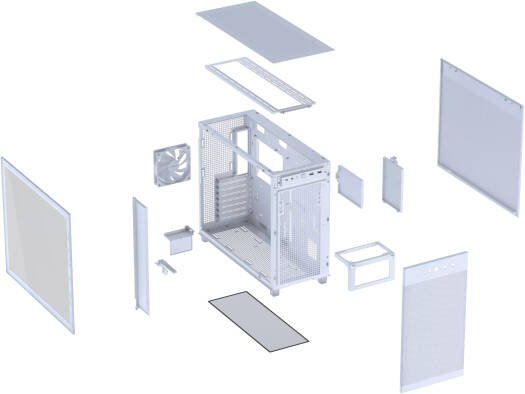 ASUS Prime AP303 TG White ATX Case - Image 4