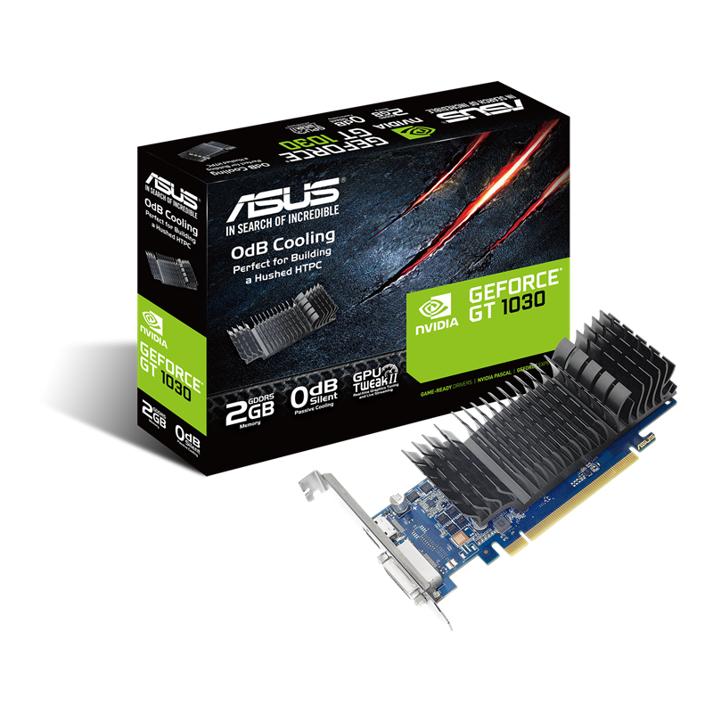 ASUS GeForce GT 1030 Silent 2GB low profile graphics card