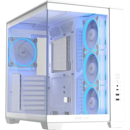 A32 PLUS TG ARGB White Gaming PC Case with RGB Lighting