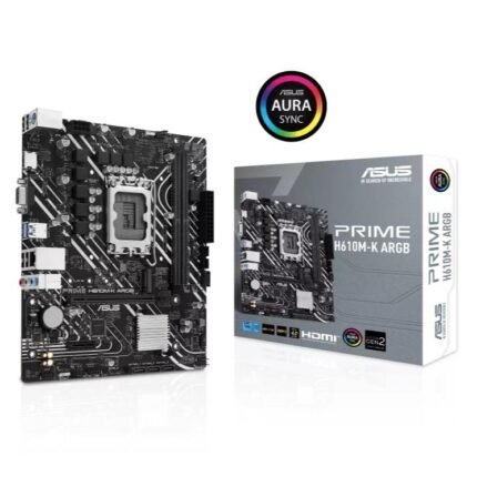 PRIME H610M-K ARGB Micro-ATX DDR4 PCIe 4.0 RGB Motherboard