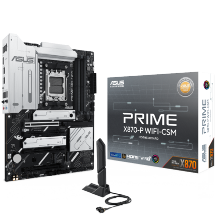 ASUS PRIME X870-P WiFi ATX motherboard with DDR5 and PCIe 5.0
