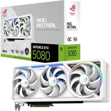 ASUS ROG Astral RTX 5080 White 16GB gaming graphics card