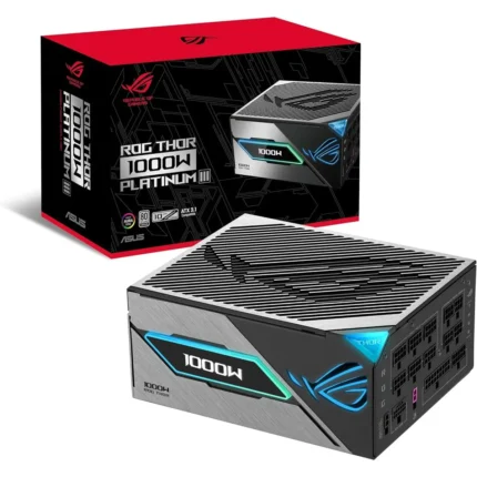 ROG Thor 1000P3 1000W Platinum gaming power supply with OLED display and PCIe 5.0 support