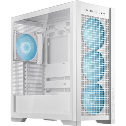 TUF GAMING GT302 TG ARGB White Gaming PC Case with RGB Lighting