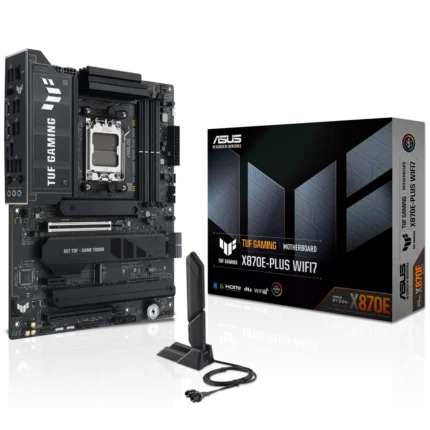 ASUS TUF Gaming X870E motherboard with WiFi 7 and PCIe 5.0