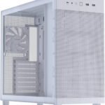 ASUS Prime AP303 TG White ATX gaming case with tempered glass panel