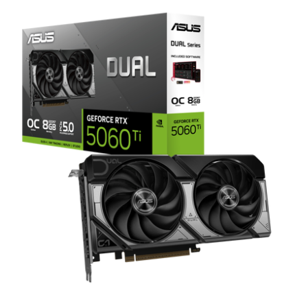 ASUS Dual RTX 5060 Ti 8GB gaming graphics card