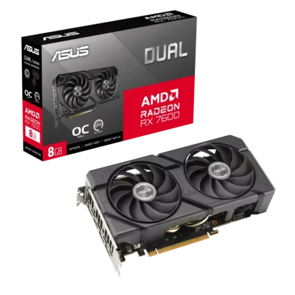 ASUS Dual RX 7600 EVO 8GB gaming graphics card