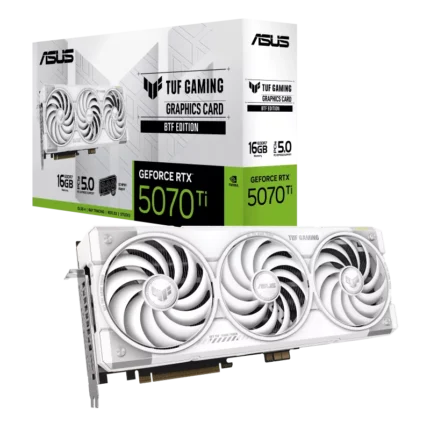TUF RTX 5070 Ti 16GB BTF White gaming graphics card