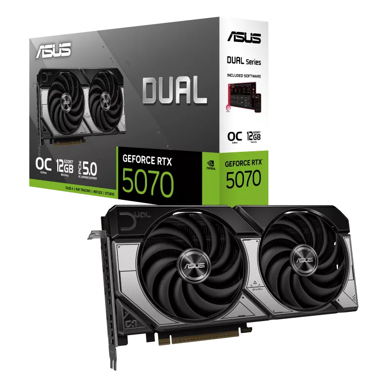 Dual RTX 5070 12GB OC gaming graphics card