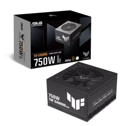 TUF Gaming 750B EVO 750W Bronze gaming power supply with fully modular cables and intelligent thermal fan control
