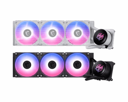 MPG CORELIQUID P13 360 White liquid CPU cooler with radiator and RGB fans