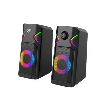 SK202 usb speakers black compact stereo
