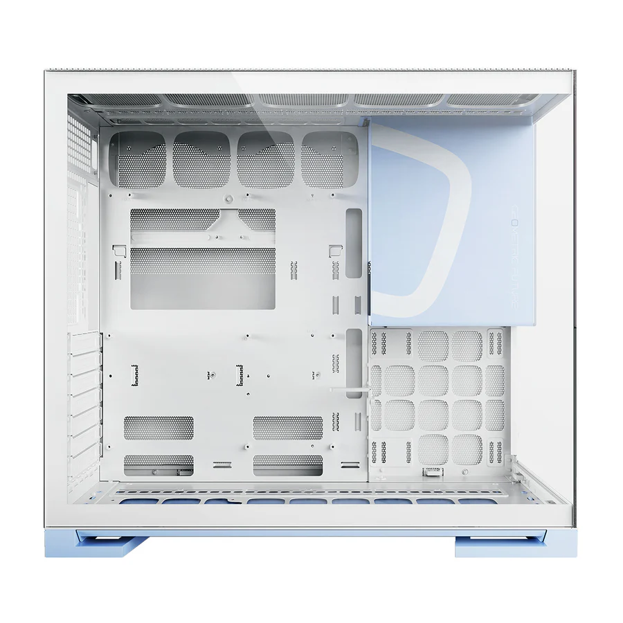 Geometric Future M5 White Blue Mid Tower Gaming Case - Image 2