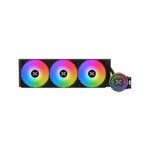 FENIX II 360 AIO liquid CPU cooler with infinity mirror pump head and triple ARGB fans