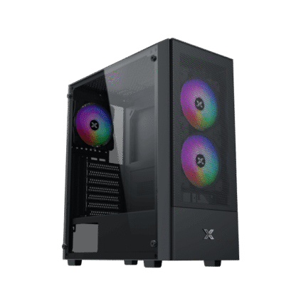 Hero II Air 3F ATX gaming PC case with mesh front and LED fans