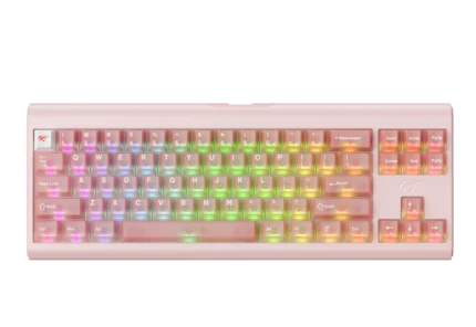 KB896L x VKS gaming keyboard pink LED wired USB