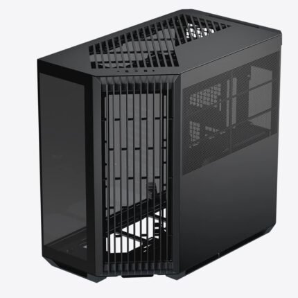 APNX V1 mid tower glass PC case black panoramic tempered glass