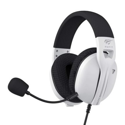 Fuxi H5d gaming headset white black stereo headphones